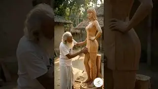 Unbelievable Taylor Swift Statue Made of Wood! 🔥🎨 #ViralArt