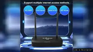 ZBT 4G LTE Router 300Mbps WiFi Wireless SIM Card with EM13S Module LAN WAN 4Ghz 2.4G Antenna OS Open