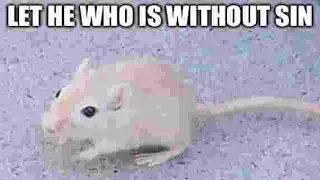he who is without sin