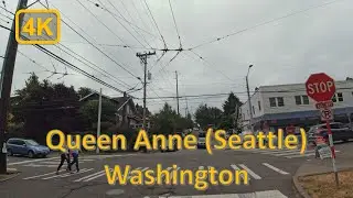 Driving in Queen Anne, Seattle, Washington - 4K60fps