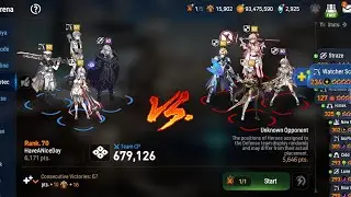 Epic Seven Arena. Cleave showcase for buffed Straze & Ml Pavel.