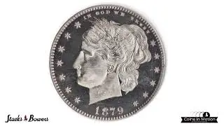 1879 Pattern Washlady Quarter Dollar.  Rarity-6+. Silver. Reeded Edge. Proof-66 Cameo (PCGS). CAC.