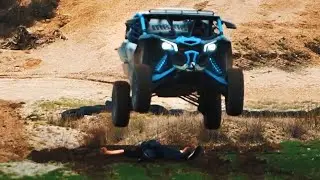 Maverick X3  - Jumping Over a MAN