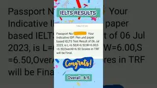 IELTS result Finally cleared ielts exam #ielts #ieltsresult