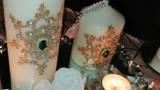 #Bougie طريقة سهلة لنقش على الشموع مشروع مربح جدا