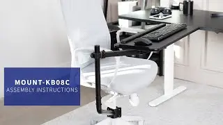 MOUNT-KB08C Office Chair Mounted Keyboard Tray Assembly by VIVO