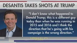 Ron DeSantis comments on Trump, Republican primary debate in August