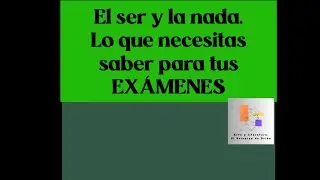El ser y la nada. Jean-Paul Sartre. An&aacute;lisis detallado