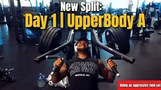 NEW Upper/Lower Training Split | Full Upper (Push-Focused) Day 1 Workout + Week 1 Mini Cut Update