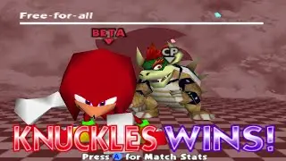 Smash Remix Gameplay - Knuckles vs Giant Giga Bowser (CPU Level 10)