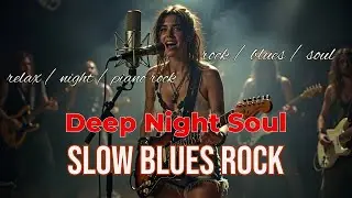 Slow Rock Serenity. Emotional Night Ballads. Deep Night Soul  Blues