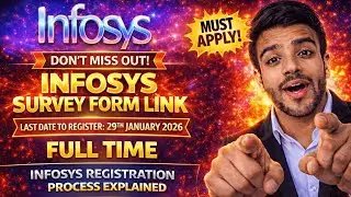 Infosys Direct Hiring | Survey Form Link Out | Full Time Permanent Job -2026