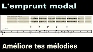 Cours d'harmonie - l'emprunt modal pour harmoniser une chanson