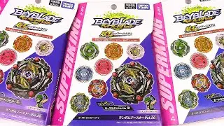 RANDOM BOOSTER VOL. 20 UNBOXING x3!! Beyblade Burst SuperKing/Sparking