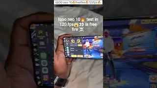 iQOO neo 10🔥120fps in freefire🔥☠️ #freefiremax #iqoo #iphone #gaming #grenafreefire #phone #esports