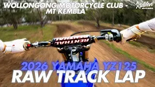 Mt Kembla motocross track RAW on-board lap - 2026 Yamaha YZ125 | RIDDEN