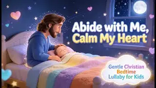 Abide with Me, Calm My Heart | Gentle Christian Bedtime Lullaby for Kids #lullaby #kidsvideo