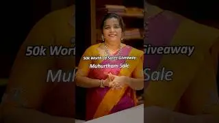 50k Worth Of Saree Giveaway | Muhurtham Sale | Kadhambari Silks |Contact: 9049737999