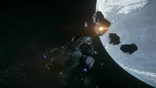 Star Citizen 3.6.0 - M29 - Mining run (Yela's asteroid belt) - Caterpillar mining