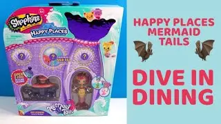 🦇HAPPY PLACES SHOPKINS DIVE IN DINING SURPRISE ME PACK UNBOXING 🦇