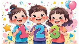 123 Dance and Jump! Fun Counting Song for Kids | Numbers 1-10 Math Flashcards