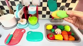 Learn names of fruits and vegetables with toy cutting|kitchen Toys|preschool kids(educational&fun)