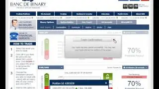 Banc de Binary Broker Review Binary Options Trading Demo Account   Trade with Broker Tutorial
