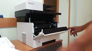 Kyocera бункер отработанного тонера заполнен