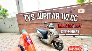2025 TVS Jupiter 110 cc  Mileage Test in Litre ￼✅ TVS Jupiter kitna mileage Deti Hai