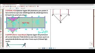 6-)M8 Geometrik Cisimler (Eşkenar Üçgen dik Prizmanın Temel Elemanları) 16