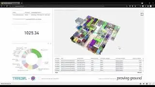 Tracer IFC - Example of analyzing IFC spaces with a 3D Power BI visual