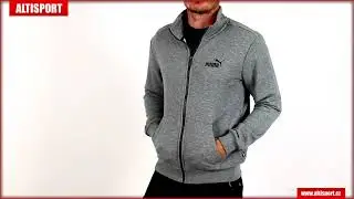 p&aacute;nsk&aacute; mikina puma ess track jacket tr 85177103 medium gray heather