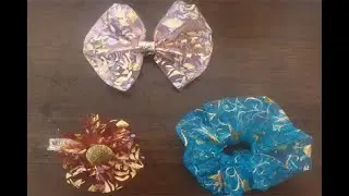 How to Make Fabric Bows, Rubber Bands DIY Hair Accessories, DIY Fabric Bow