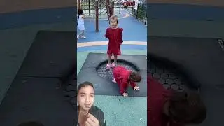 MAIN TRAMPOLIN JADI JATUH⁉️ @AlyaMiraCoşkun