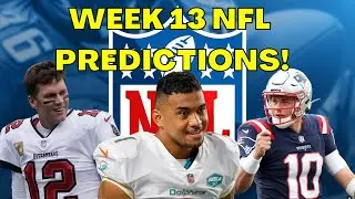 Week 13 NFL Predictions | Patriots vs Bills, Raiders vs WFT, Chargers vs Bengals