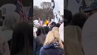 Harry Dunn, Capitol Police Officer, speaking at the Rally for Veterans