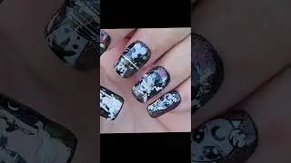 Spaced Out Stamped Nails (Gifted/PR) #fauxynails #nailstamping #nailart