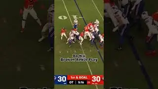 Bo Nix Broken Ankle - The play Bo Nix Broke his Ankle #bonix #nfl