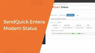 SendQuick Entera Modem Status