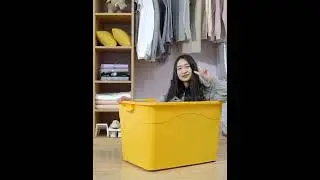Factory direct plastic case extra large tank organizer clothes storage container thickening storage