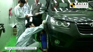 ANCAP Crash Test of the Hyundai Santa Fe video car review - NRMA Drivers Seat