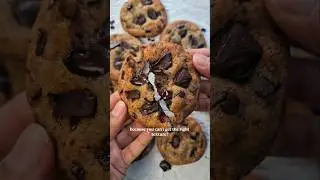 Советы по приготовлению ИДЕАЛЬНОГО печенья с шоколадной крошкой! #шорты #печенье #советы
