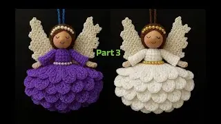 Урок по вязанию крючком ангела для начинающих.