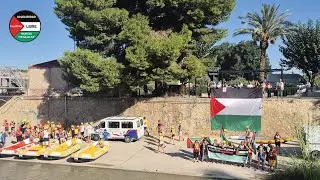 Solidaridad con Palestina: descenso del río Segura y manifestación en Cieza (14.09.25)