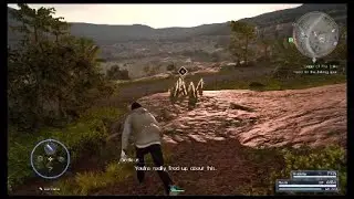 Final Fantasy XV - catching a humongous fish at the Vesperpool