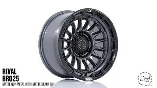 Black Rhino BR025 Rival | Matte Gunmetal with Matte Black Lip | 17x9