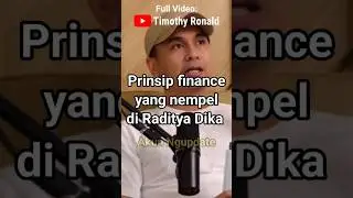 Prinsip finance yang nempel di Raditya Dika 📈🕐🔥| Timothy Ronald