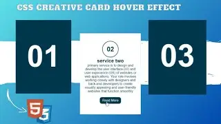 Responsive Card Hover Effect by Using HTML and CSS easily