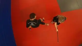 Kali Stick and Dagger Training - Numerado 1- 4 - 4 Overhead View