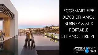 EcoSmart Fire XL700 Ethanol Burner & Stix Portable Ethanol Fire Pit